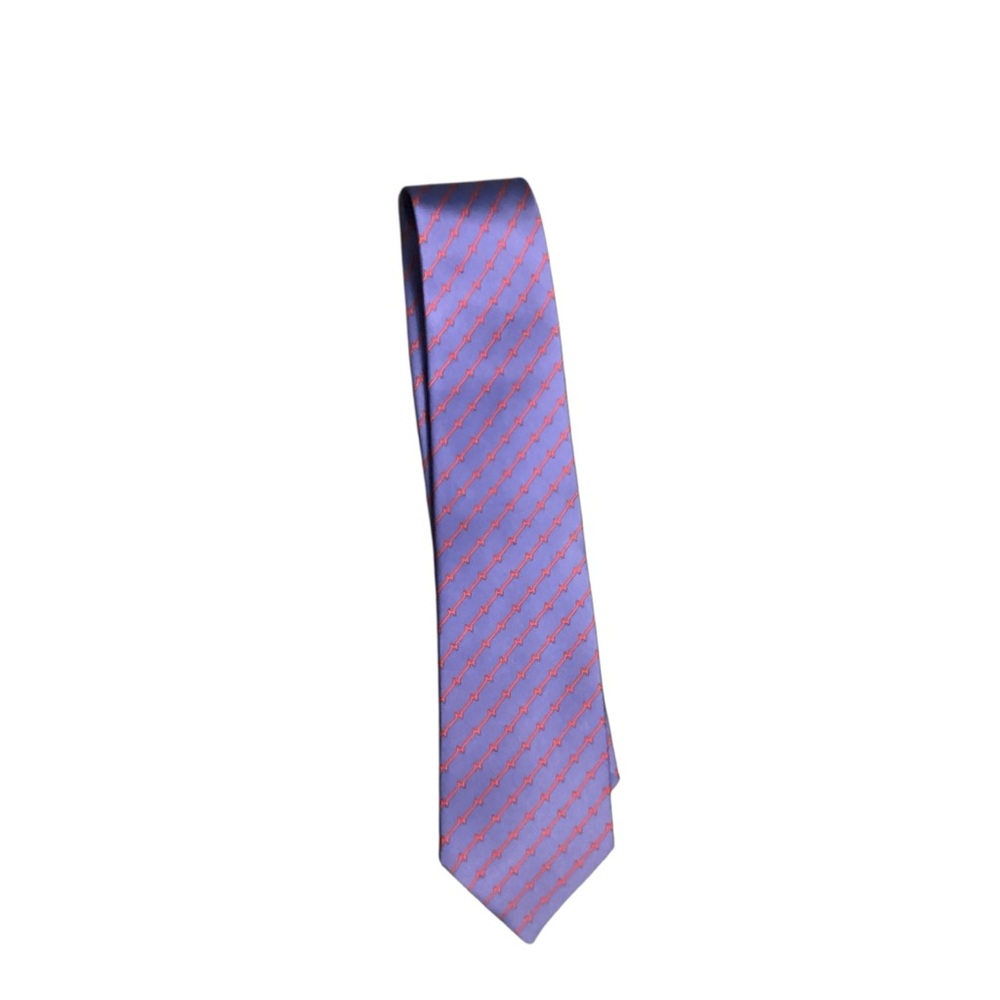 HERMÈS Silk Pattern Print Tie